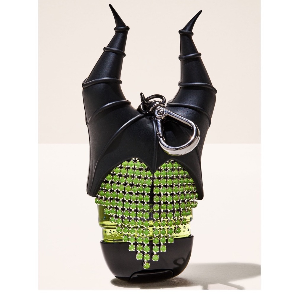 NEW Disney Maleficent Bling Glow in the Dark PocketBac Holder Keychain - Picture 2 of 4
